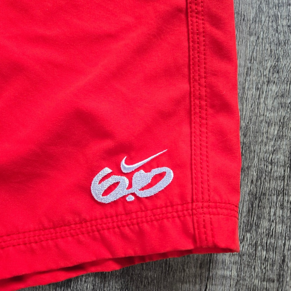 Nike 6.0 Mens Red Board Shorts Swim Trunks Size 38 Cargo Pocket Action Sports - Picture 4 of 11